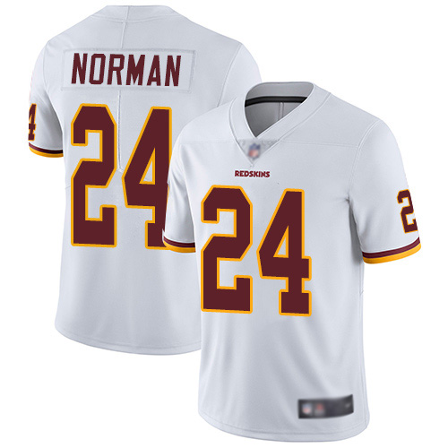 Washington Redskins Limited White Youth Josh Norman Road Jersey NFL Football #24 Vapor Untouchable